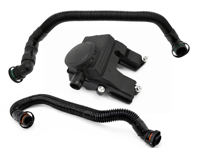 Kit de separador de aire y aceite y mangueras. Porsche 958 Cayenne S 4.8L 2011-18 / 970 Panamera 4.8L 2010-18 - 94810713522, 94810724720, 94810724520