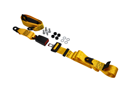 Statische 2-punts heupgordel achter in geel (set van 2). Porsche 911 78-89 / 964 / 993 / 968 / 924 / 944 - 47785779570B, 911116 Statische 2-punts heupgordel achter in geel (set van 2). Porsche 911 78-89 / 964 / 993 / 968 / 924 / 944 - 47785779570B, 911116