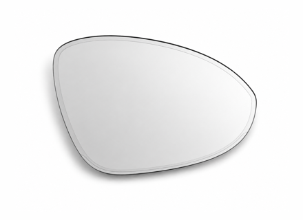Door mirror glass (Convex), Dimmable, Right for LHD. Porsche 9YA Cayenne 2018>> / 95C Macan-e 2024>> - 9Y1857522T