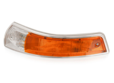Indicatore frontale e lente in metallo (SWB). Porsche 911/912 1965-68 - 90163140100, 90163140200 Indicatore frontale e lente in metallo (SWB). Porsche 911/912 1965-68 - 90163140100, 90163140200