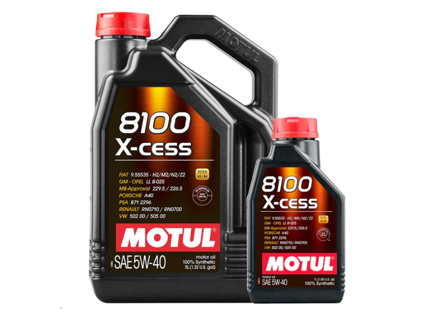 Olio motore MOTUL 8100 X-CESS 5W-40 6 litri - 102870, 102784