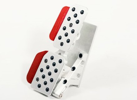 Rennline REV4 4-delige pedaalset rubberen grip. Porsche Panamera Tiptronic/PDK wagens - A14.3P60102, A143P60102, A16.3P60102, A163P60102