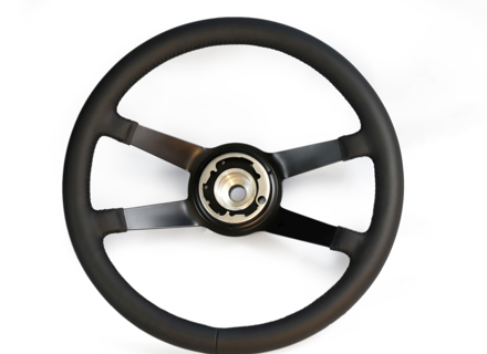 Extended hub padded leather steering wheel 380mm Carrera RS style. Porsche 911 1965 to 1973 - 91134708400 Extended hub padded leather steering wheel 380mm Carrera RS style. Porsche 911 1965 to 1973 - 91134708400