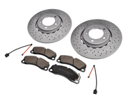 Juego de discos y pastillas de freno delanteros. Porsche 992.1 Carrera S / Carrera 4S - 9P1615301, 9P1615302, 9P1615301J, 9P1615302J