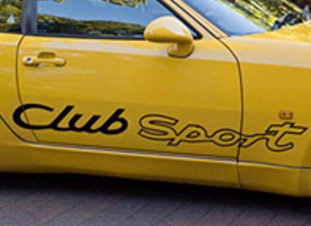 Decalcomania laterale "Club Sport". Porsche 968 - 99999954502, 99999954503 Decalcomania laterale "Club Sport". Porsche 968 - 99999954502, 99999954503