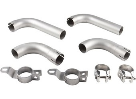 Exhaust Pipe and Clamp, Stainless Steel. Porsche 356B / 356C - 61611100660, 92.303S, 92.303, 92303, 92303S, 1620701510, 1620704910, 61611100660, 61611122103, 61611122303, 61611102500, 61611125501 - 1620704910 Exhaust Pipe and Clamp, Stainless Steel. Porsche 356B / 356C - 61611100660, 92.303S, 92.303, 92303, 92303S, 1620701510, 1620704910, 61611100660, 61611122103, 61611122303, 61611102500, 61611125501 - 1620704910