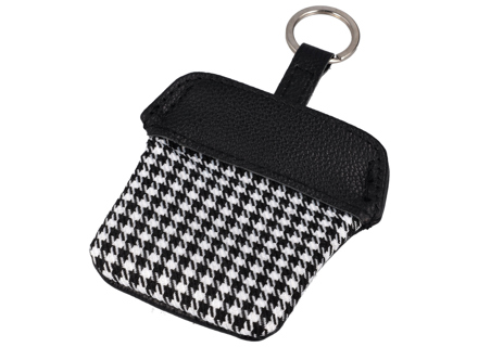 Estuche para llaves Pepita con anillo de acero inoxidable para todos los conductores de Porsche - PCG90110010, 91190110010