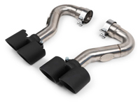 Exhaust Tail Pipes Deluxe Quad Style in Satin Black. Porsche Cayenne 955 S - 95511100020, 95511125110, 95511125111, 95511125210, 95511125211 Exhaust Tail Pipes Deluxe Quad Style in Satin Black. Porsche Cayenne 955 S - 95511100020, 95511125110, 95511125111, 95511125210, 95511125211