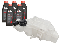 Engine coolant expansion tank kit. Porsche 996 2001 >> / 997.1 / 997.2 - 99610615703, 99610615704, 99610615700, 99610615701, 99610615702