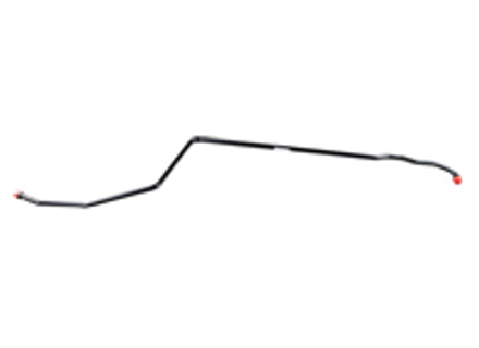 Tuyau d'huile, laiton, peint, retour. Porsche 911 S 71-72 - 91120702601, 91120702501 - HA DE 47049 / copper