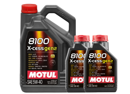 MOTUL 8100 X-CESS GEN2 5W-40 motorolie 7ltr - 109776, 109774 MOTUL 8100 X-CESS GEN2 5W-40 motorolie 7ltr - 109776, 109774