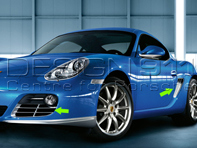 Pacchetto finiture esterne in Aluminium-Look. Porsche 987C Cayman - 98704480213 Pacchetto finiture esterne in Aluminium-Look. Porsche 987C Cayman - 98704480213