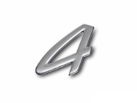 '4' - Distintivo. Porsche 996 - 996559241014PU '4' - Distintivo. Porsche 996 - 996559241014PU