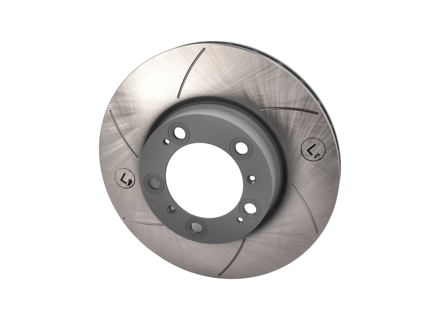 Geschlitzte Bremsscheibe LINKS, vorne. Porsche 986 / 987 / 987C / 996 / 997 - 99635140501, 99635140601