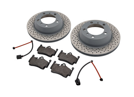 Plaquettes et disques de frein arrière pour Porsche 718 S SHW - 98735240101, 98735293903, 98160916300