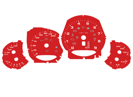 Juego de carátulas, PDK / MPH Porsche 991.1 Juego de carátulas, PDK / MPH Porsche 991.1