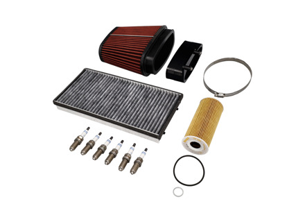 Service- und Wartungsset für Porsche Boxster 987 2.9L und 987 S 3.4L / Cayman: Öl, Luftfilter, Zündkerzen & mehr - 0PB115466A, 98711013301, 99917013090, 99757121902, 90012310630