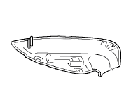 Door mirror cover, Lower part. Porsche 970 Panamera LHD - 97073171906, 97073172006 Door mirror cover, Lower part. Porsche 970 Panamera LHD - 97073171906, 97073172006