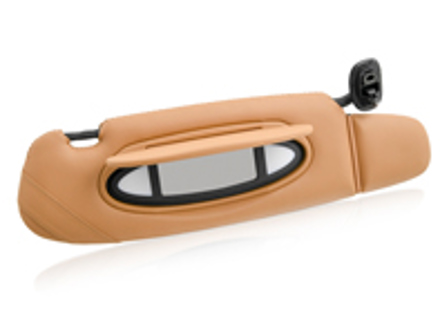 Visiera parasole, in pelle, destra, in Savanna Beige. Porsche 996 C2/C4 - 99673198100S31, 99673198100 Visiera parasole, in pelle, destra, in Savanna Beige. Porsche 996 C2/C4 - 99673198100S31, 99673198100