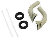 Hintere Enteisungsöffnung, links und rechts. Porsche 911/912 (1965-68) - 90157204122, 90157204222, 99970204050 - PP221D