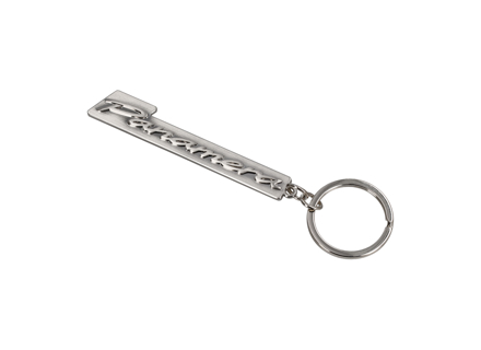 Porsche Key Ring With Panamera Lettering, Silver. - WAP0500320SPAN