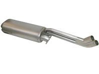 Exhaust Muffler / Silencer Rear box. Porsche 930 Turbo 1983-89 - 92203S, 92.203S, 1620608900, 93011103806 - 92.203S, 1620608900 Exhaust Muffler / Silencer Rear box. Porsche 930 Turbo 1983-89 - 92203S, 92.203S, 1620608900, 93011103806 - 92.203S, 1620608900