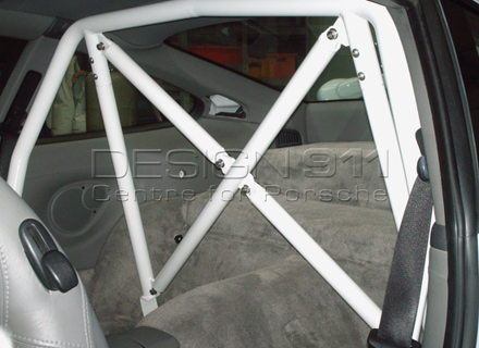Überrollkäfig zum Anschrauben für Porsche 997.1 / 997.2 RAL 9016 WEISS - P997RB