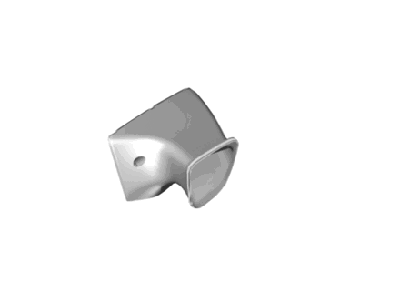 Air Guide kwartraamopening. Porsche Cayman GT4 RS Weissach-pakket - 982845395DA3G, 982845396DA3G