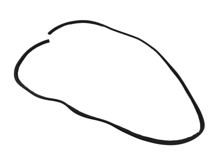 Door seal, Flap type. Porsche 911 1965-73 144'  Coupe - 91153109501, 91153109502 - 9372E, 1685700400