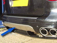 Facelift Heckstoßstange Untere Verkleidung Porsche 957 Cayenne Facelift Heckstoßstange Untere Verkleidung Porsche 957 Cayenne