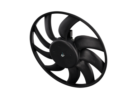 Water radiator electric fan, 200W. Porsche 95B Macan 2.0L - 9A795945517, 8K0959455M