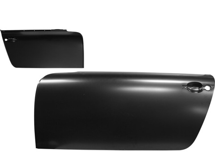 Peau de porte complète, extérieure. Porsche 911 63-89 / 964 / 993 - 6453120100GRV, 6453120200GRV, 91153120100, 91153120100GRV, 91153120200, 91153120200GRV - DAN53100522, DAN53100622, 1680900870, 1680900880