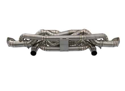 Silencieux d'échappement sport en titane avec valve bypass. Porsche 718 GT4 RS / Spyder RS - 9GT251053A, 9GT251053B - 9M9GT25105B