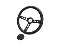 Volant Rennline en cuir de 360 mm de diamètre - I77.86- Volant Rennline en cuir de 360 mm de diamètre - I77.86-