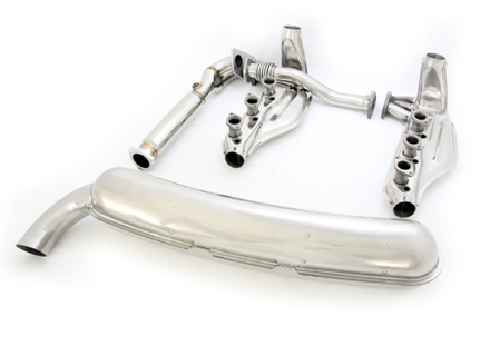 Système d'échappement et d'échangeur de chaleur à sortie unique Porsche 911 1984-89 - 93011116905, 93011118303, 93011118306, 93011323009, 93011323015, 93011323025, 93011323028, 93011104300, 93011104303, 93021102901
