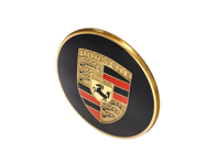 Badge with full-colour embossed Porsche Crest. Porsche 356 / 911 / 914 - PCG55980100, 64455980100