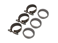 O-ring e fascette di scarico SET DI 6 per sistema di scarico Porsche 964 - 96411124701, 96411124702, 96411124703, 96411133600, PCG11133600