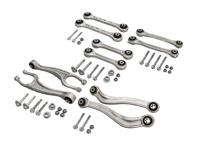 Hintere Querlenker und Querlenker, Satz mit 10 Stück und Schrauben, hinten für Porsche 991 / 992 Carrera / 992 Turbo - 9P1505237B, 99133106104, 9P1501529A, 9P1505397A, 9P1505311, 9P1505223B, 9P1505224B