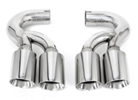 Exhaust Tail Pipes Deluxe Quad Style in Polished Chrome. Porsche Cayenne 955 Turbo / Turbo S - 95511100030, 95511125120, 95511125121, 95511198100, 95511125220, 95511125221, 95511198200 Exhaust Tail Pipes Deluxe Quad Style in Polished Chrome. Porsche Cayenne 955 Turbo / Turbo S - 95511100030, 95511125120, 95511125121, 95511198100, 95511125220, 95511125221, 95511198200