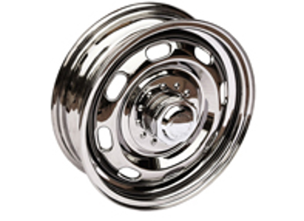 Cerchio 'Knock off' in acciaio 15' 4,5J, Porsche 356 cromato Cerchio 'Knock off' in acciaio 15' 4,5J, Porsche 356 cromato