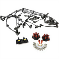 Câbles d'allumage haute tension, bras de rotor, distributeur et têtes d'allumeur avec bougies pour Porsche 993 - 93060291901, 93060290202, 99360206099, 99360207101, 99917018390