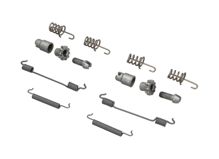 Handbrake Shoes Spring Kit. Porsche 971 Panamera / 976 Panamera / 9J1 Taycan - 971609715, 298609717, 298609723, 298609583