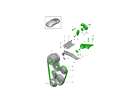 Full Pulley & Belt Kit - Tensioner, Brackets, Pulleys, Drive Belt & Mounting Bolts - for Porsche 991-1 Carrera With PDCC 2012-2016 - 9A110221101, 9A210221100, 0PB903308, 9A110221200, 99907357901, PAF008343, 94810283900, 94810226100, 0PB903317, 99907341101, 9A700803500, 99907324609, 99907324602, PAF008362, 99907341201, PAF008361, 9A110221700, 0PB903137E, 9A110203001, 0PB145172, 90038504801, PAF008128, 90038509101, PAF008152, 03G145291