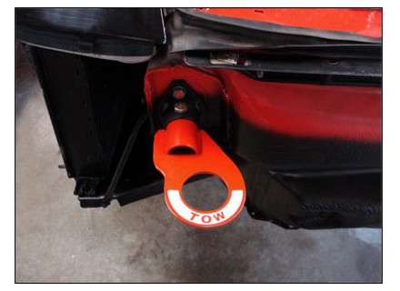 Gancio di traino retrattile Rennline. Porsche 964 / 986 Boxster / 996 - E67 Gancio di traino retrattile Rennline. Porsche 964 / 986 Boxster / 996 - E67