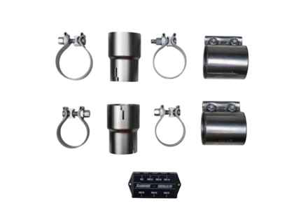 Auspuff-Montagesatz für 976 Panamera Slip-On Line Titan-Auspuffanlage. Porsche 976 Panamera V6 - P-MF1052