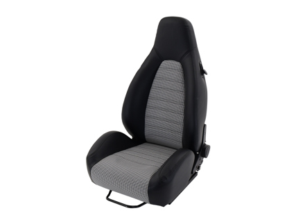 Track-Schalensitz - 911 RECLINE, PVC-Leder mit Hahnentrittmuster in der Mitte - 9997809100, 9997809110 - JT-B51-HT