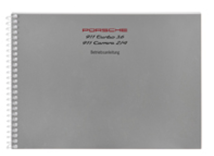 Driver’s manual for Porsche 911 (964) Turbo / Carrera 2/4, MY 93, in English - WKD96402093