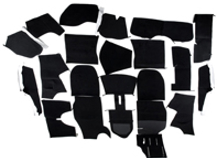Juego completo de alfombras interiores para Porsche 911 74-84 Coupe ES Juego completo de alfombras interiores para Porsche 911 74-84 Coupe ES