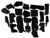 Complete interior carpet set for Porsche 911 74-84 Coupe LHD Complete interior carpet set for Porsche 911 74-84 Coupe LHD