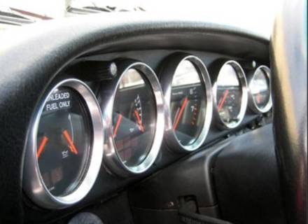Biseles de calibre de aluminio Rennline. Porsche 911/912/930/964/993 - I04 Biseles de calibre de aluminio Rennline. Porsche 911/912/930/964/993 - I04